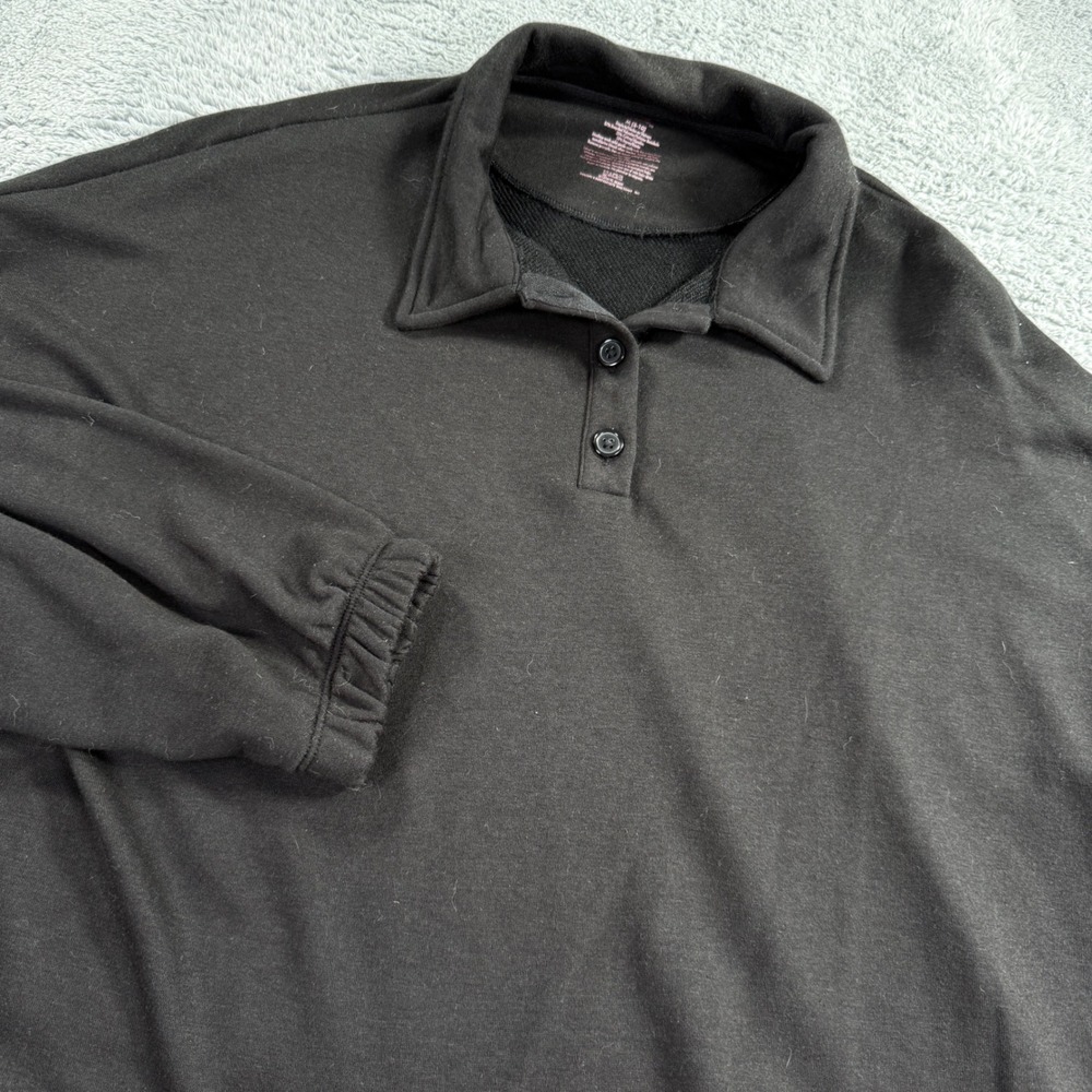 Secret Treasures Womens Black Long Sleeve Polo Sweatshirt Size M 8-10 ST12701TC